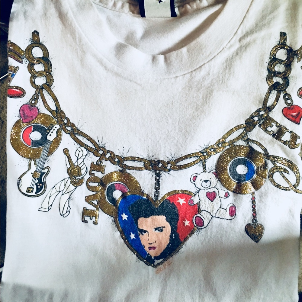 Vintage Elvis glittering t shirt